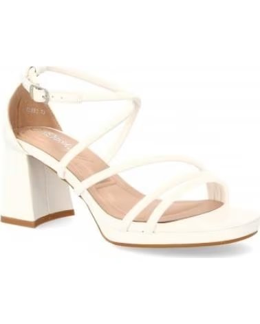 ABENDSCHUHE SPORT3PUNTO0 JL893 WEISSE BLOCKABSATZ-SANDALEN VARIOS COLORES