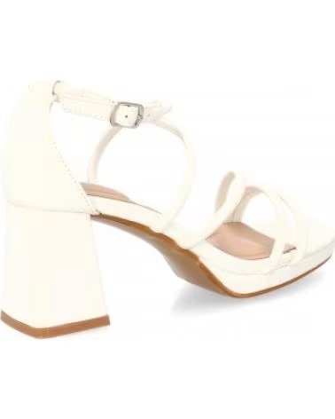 ABENDSCHUHE SPORT3PUNTO0 JL893 WEISSE BLOCKABSATZ-SANDALEN VARIOS COLORES