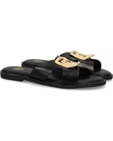 SANDALIAS DE DEDO SPORT3PUNTO0 AA-29 NEGRAS CON HEBILLA DORADA VARIOS COLORES