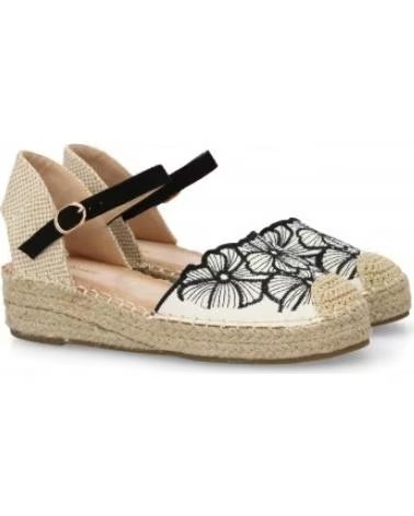 SPORT3PUNTO0 FLAT ESPADRILLES MODEL 9996 IN BLACK TONE VARIOS COLORES