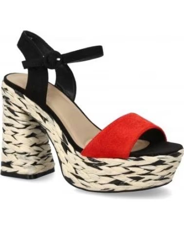 ELEGANTE KEILABSATZ-PLATEAU-SANDALEN SPORT3PUNTO0 CF-5181 ROT VARIOS COLORES