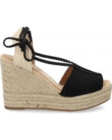 KEILABSATZ-SANDALEN MIT SCHNÜRUNG SPORT3PUNTO0 FZL-001 SCHWARZ VARIOS COLORES