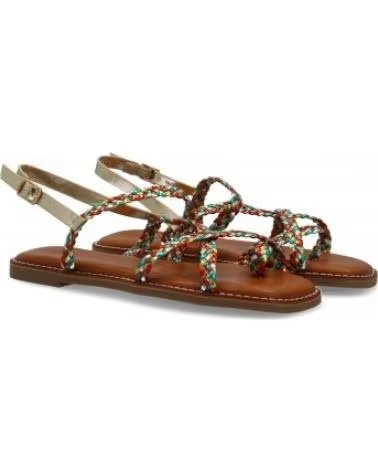 SANDALIAS PLANAS SPORT3PUNTO0 CON TIRAS CRUZADAS Y TACHUELAS VARIOS COLORES