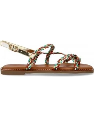 SANDALIAS PLANAS SPORT3PUNTO0 CON TIRAS CRUZADAS Y TACHUELAS VARIOS COLORES