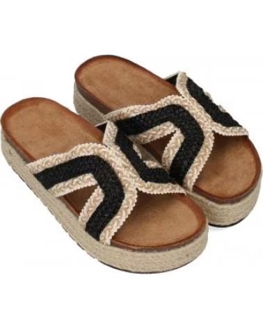 SPORT3PUNTO0 ZEHENTRENNER-SANDALEN MIT ESPARTO-PLATTFORM VARIOS COLORES