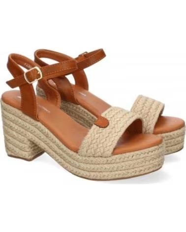 SANDALES À TALONS FEMME SPORT3PUNTO0 F230-13-BEIGE AVEC BRACELET DE CHEVILLE VARIOS COLORES