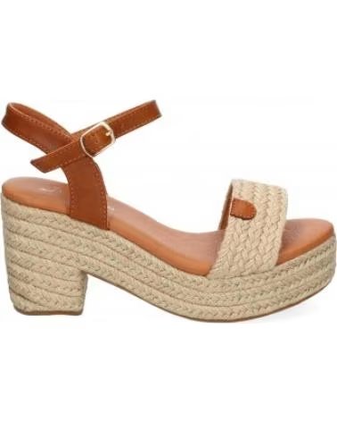 SANDALES À TALONS FEMME SPORT3PUNTO0 F230-13-BEIGE AVEC BRACELET DE CHEVILLE VARIOS COLORES