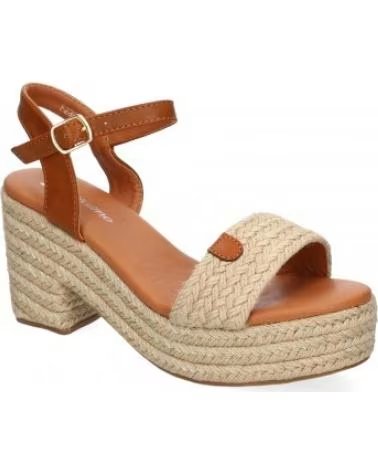 SANDALES À TALONS FEMME SPORT3PUNTO0 F230-13-BEIGE AVEC BRACELET DE CHEVILLE VARIOS COLORES