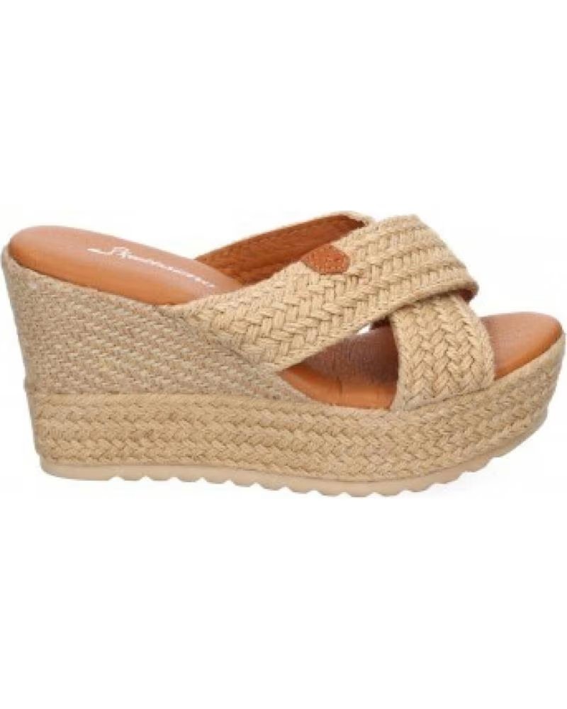 SANDALES COMPENSÉES SPORT3PUNTO0 F230-19 CROISÉES EN ESPARTO BEIGE VARIOS COLORES