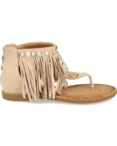 SPORT3PUNTO0 WH-69-BEIGE SANDALS WITH FRINGE AND STUDS VARIOS COLORES