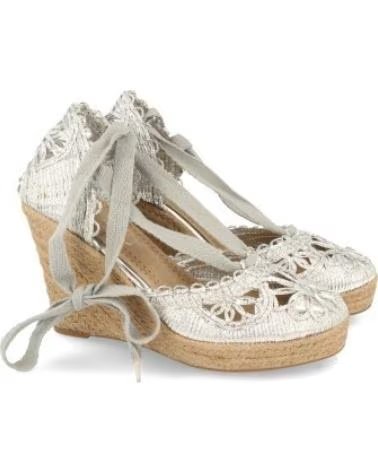 ESPARTO-KEILSANDALETTEN SPORT3PUNTO0 YZ19-53-PLATA MIT SCHNÜRUNG VARIOS COLORES