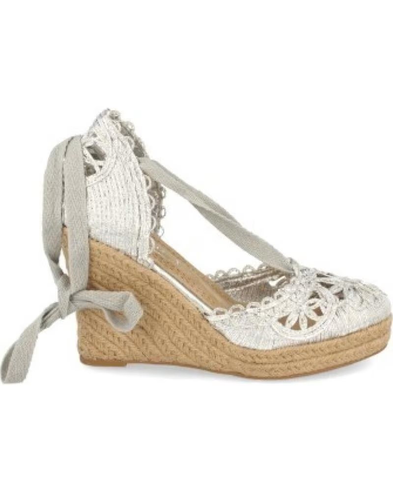 ESPARTO-KEILSANDALETTEN SPORT3PUNTO0 YZ19-53-PLATA MIT SCHNÜRUNG VARIOS COLORES