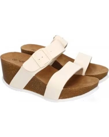 SANDALIA CUÑA SPORT3PUNTO0 M-08 DISEÑO BEIGE VARIOS COLORES