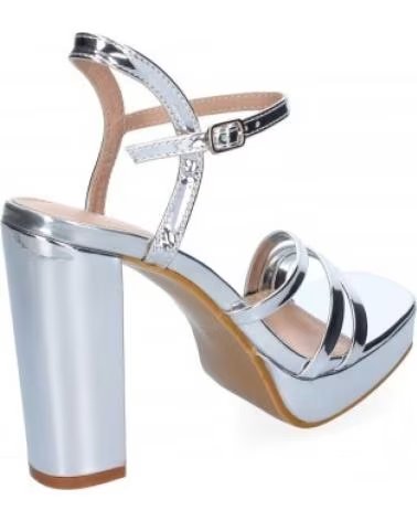 SANDALIAS DE VESTIR SPORT3PUNTO0 JL608 TACÓN PLATAFORMA PLATEADAS VARIOS COLORES