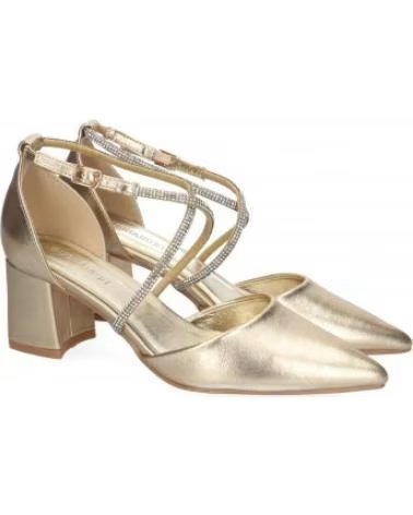 SAPATOS DE SALTO FEMININO SPORT3PUNTO0 COM TIRAS CRUZADAS DOURADAS A-3431 VARIOS COLORES