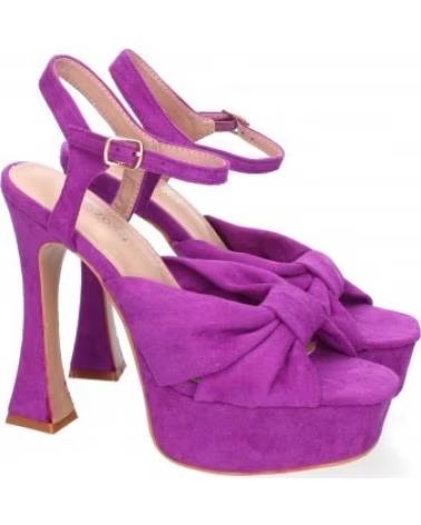 SPORT3PUNTO0 JL627 DRESS SANDALS WITH PLATFORM AND BLOCK HEEL (PURPLE) VARIOS COLORES