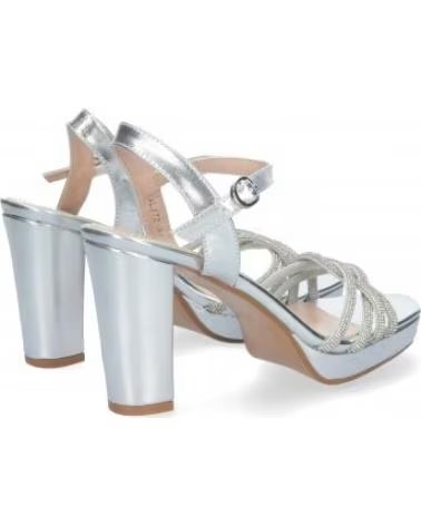 SANDALIAS DE VESTIR SPORT3PUNTO0 WXL772 PLATEADAS CON TACÓN VARIOS COLORES