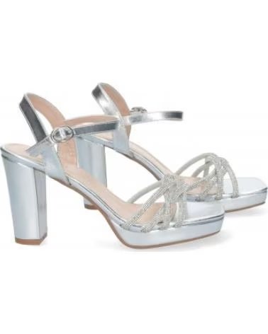 SANDALIAS DE VESTIR SPORT3PUNTO0 WXL772 PLATEADAS CON TACÓN VARIOS COLORES