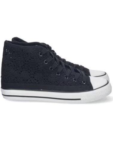TÊNIS CASUAL MEIA CANA SPORT3PUNTO0 EV-98 PRETO COM RENDA VARIOS COLORES