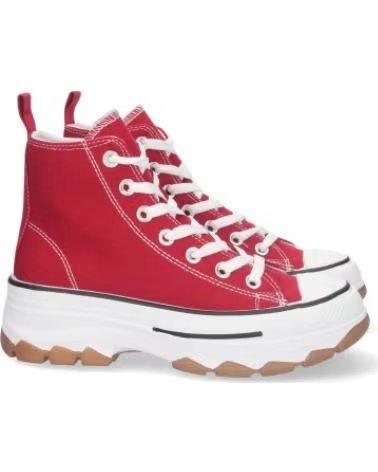 SNEAKERS ALTE SPORT3PUNTO0 EV-100 ROSSE CON PLATEAU VARIOS COLORES