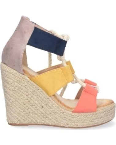 MEHRFARBIGE KEILABSATZSANDALEN SPORT3PUNTO0 1DB-1541 MIT SCHNÜRUNG VARIOS COLORES