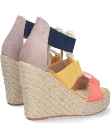 MEHRFARBIGE KEILABSATZSANDALEN SPORT3PUNTO0 1DB-1541 MIT SCHNÜRUNG VARIOS COLORES