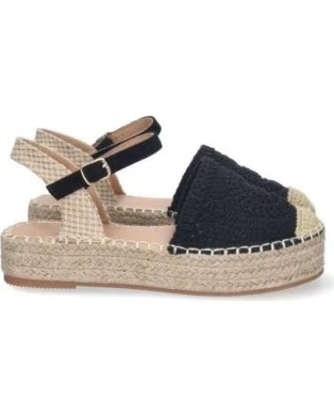 ESPADRILLES PLATES SPORT3PUNTO0 TF3307 NOIRES AVEC BRIDE À LA CHEVILLE VARIOS COLORES