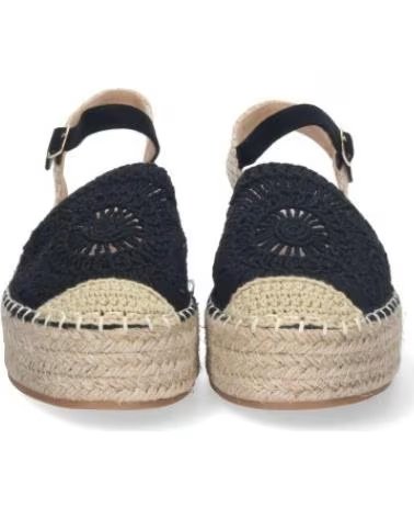 FLACHE ESPADRILLES SPORT3PUNTO0 TF3307 SCHWARZ MIT KNÖCHELRIEMEN VARIOS COLORES