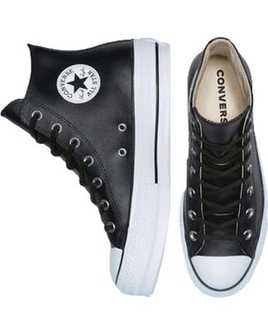 CONVERSE BOTA PARA MUJER CON PLATAFORMA CTAS LIFT CLEAN HI NEGRO