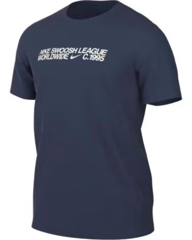 NIKE T-SHIRT SPORTSWEAR SWOOSH LEAGUE DM6409 AZUL MARINHO