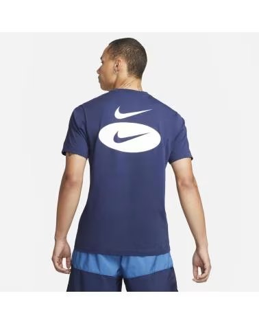 NIKE T-SHIRT SPORTSWEAR SWOOSH LEAGUE DM6409 AZUL MARINHO