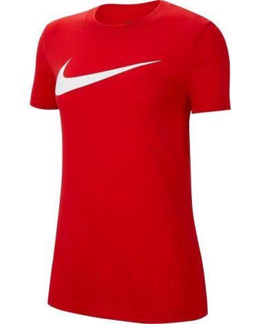 CAMISETA NIKE DRI-FIT PARK20 SS MUJER ROJA ROJO