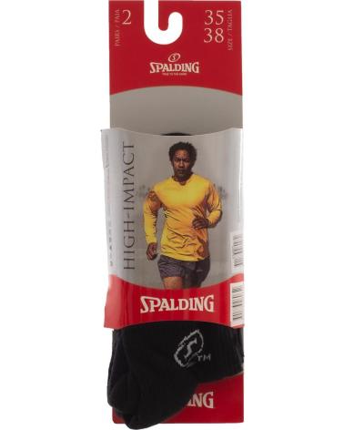 CALCETINES SPALDING HIGHT-IMPACT C34021 NG NEGROS NEGRO