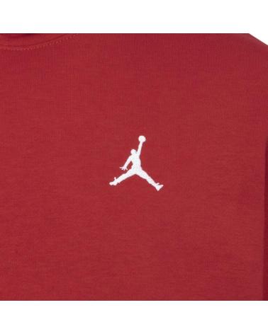 SUDADERA CON CAPUCHA NIKE BROOKLYN FLEECE PARA NIÑO ROJA ROJO