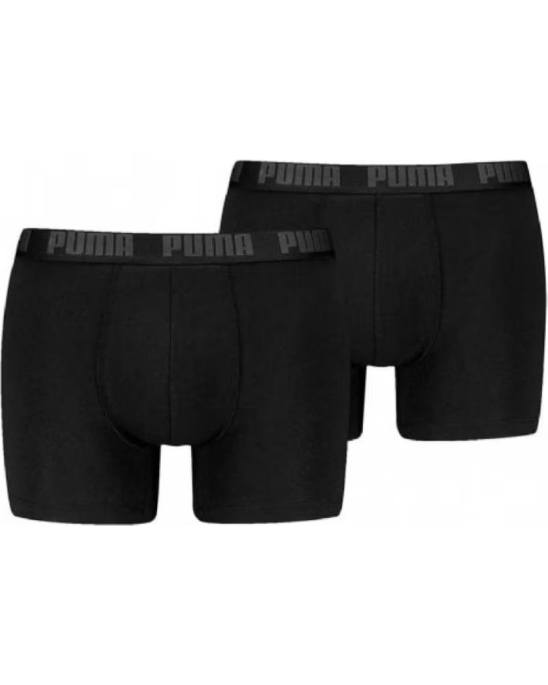 LOT DE 2 BOXERS PUMA EVERYDAY BASIC 701226387 NEGRO