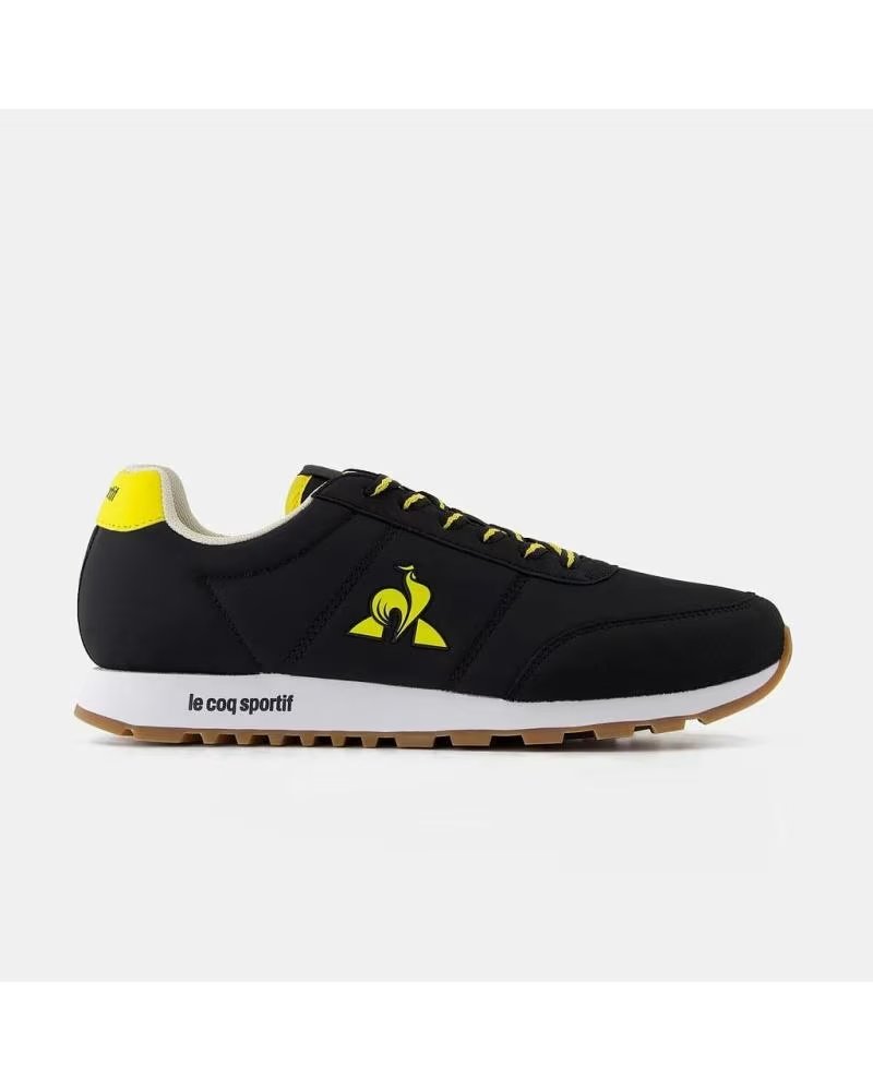 SCARPA LE COQ SPORTIF RACERONE SPORTIVA UOMO NERO NERO NEGRO