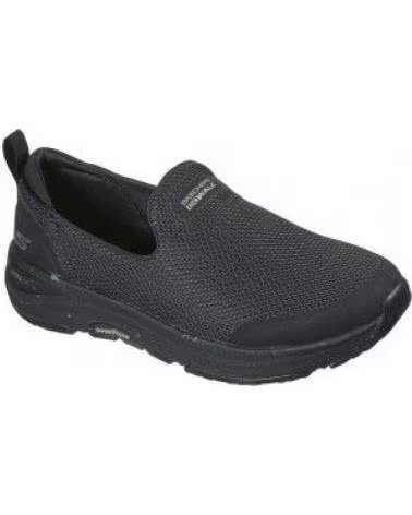 SKECHERS GO WALK 124431 BBK SCARPA SLIP-ON NERA NEGRO