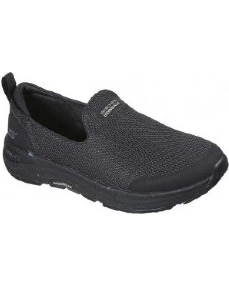 SKECHERS GO WALK 124431 BBK SCARPA SLIP-ON NERA NEGRO