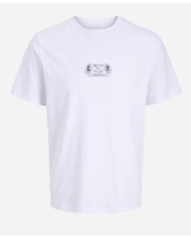 JACK AND JONES CAMISETA JACK JONES JORRETRO TEE SS CREW NECK SMU 12288009 B BLANCO