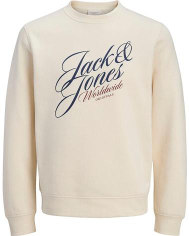 JACK AND JONES SUDADERA JACK JONES JORINWOOD SWEAT CREW NECK FST 12286583 B BEIGE