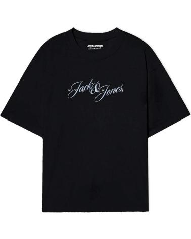 JACK AND JONES CAMISETA JACK JONES JORINWOOD TEE SS CREW NECK FST 12284732 NEGRO