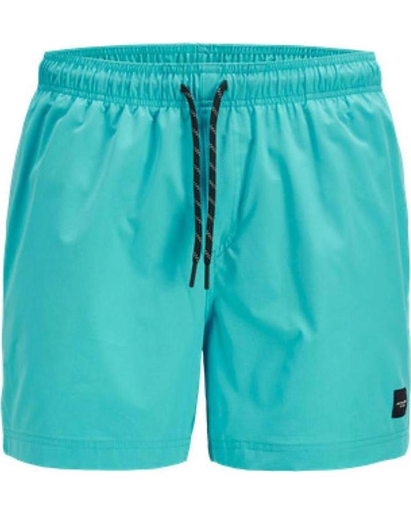 BAÑADOR JACK & JONES BORA BORA SÓLIDO JJSWIM SOLID AKM TURQUESA AZUL