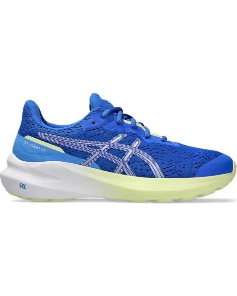 BASKETS ASICS GT 1000 13 GS POUR ENFANT, MODÈLE 1014A343 AZUL