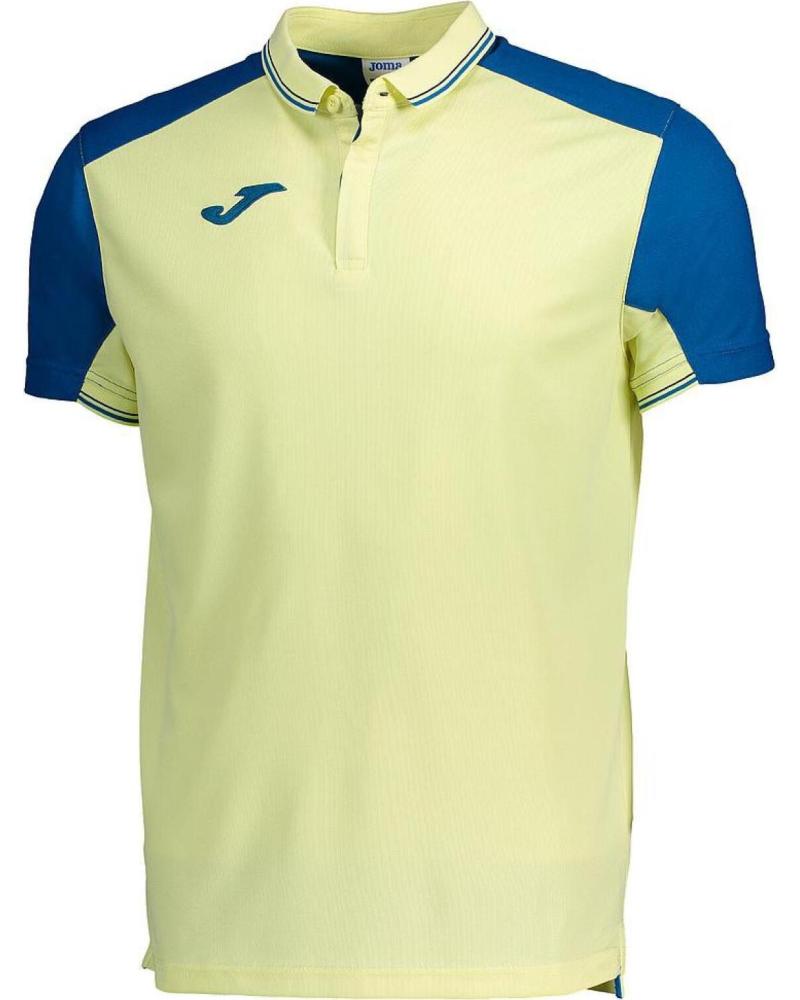 JOMA CAMISETA SPORT POLO GRANADA YELLOW-BLUE S-S 100 567 907 AMAR AMARILLO