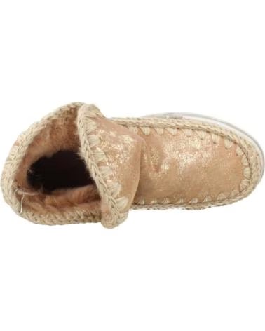 MOU BOTINES ESKIMO TRAINER LOGO RHINESTONE MARRÓN DUSAV