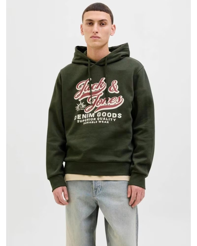 JACK AND JONES SUDADERA CON CAPUCHA JACKJONES 077-52576850018643 EN PARA HOMBRE VERDE