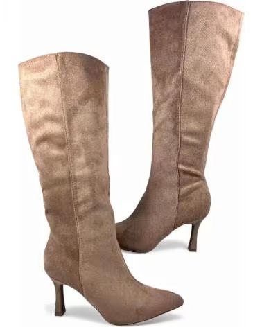 BOTAS DE SALTO TIMBOS FEMININAS 132322 CÁQUI MARRóN