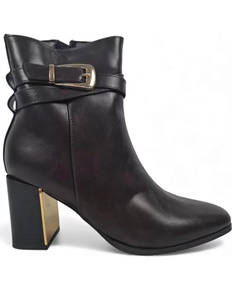 BOTINHA DE SALTO TIMBOS FEMININA 132318 PRETO NEGRO