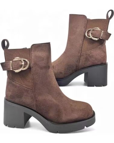 TIMBOS DAMEN STIEFELETTE MIT PLATEAUABSATZ 132317 BRAUN MARRóN