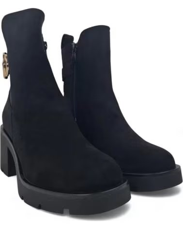 BOTÍN TACON PLATAFORMA TIMBOS MUJER 132316 NEGRO NEGRO